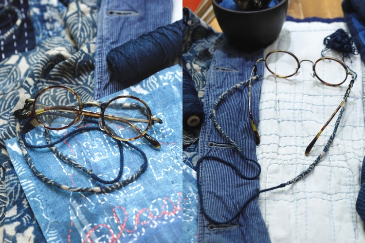 222 the backyard x United Vintage 聯乘手造藍染古布眼鏡鏈上架