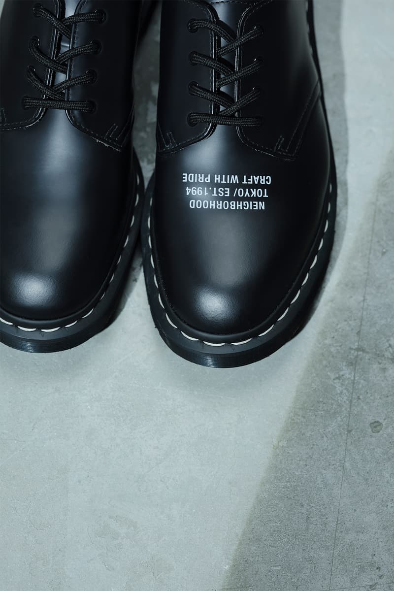 ネイバーフッドとドクターマーチンが約3年ぶりのコラボレーションを発表 NEIGHBORHOOD x Dr. Martens SMITHS 4 hole PENTON LOAFER release info