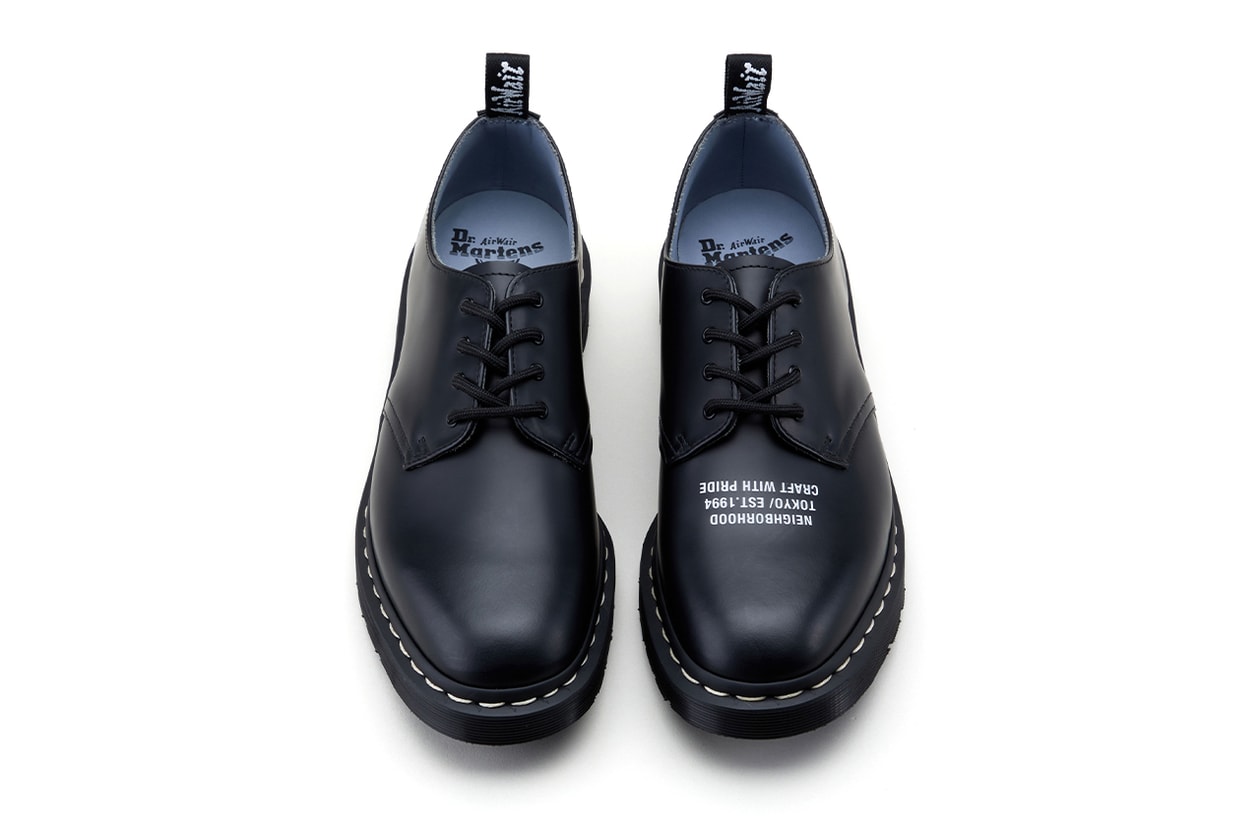 ネイバーフッドとドクターマーチンが約3年ぶりのコラボレーションを発表 NEIGHBORHOOD x Dr. Martens SMITHS 4 hole PENTON LOAFER release info