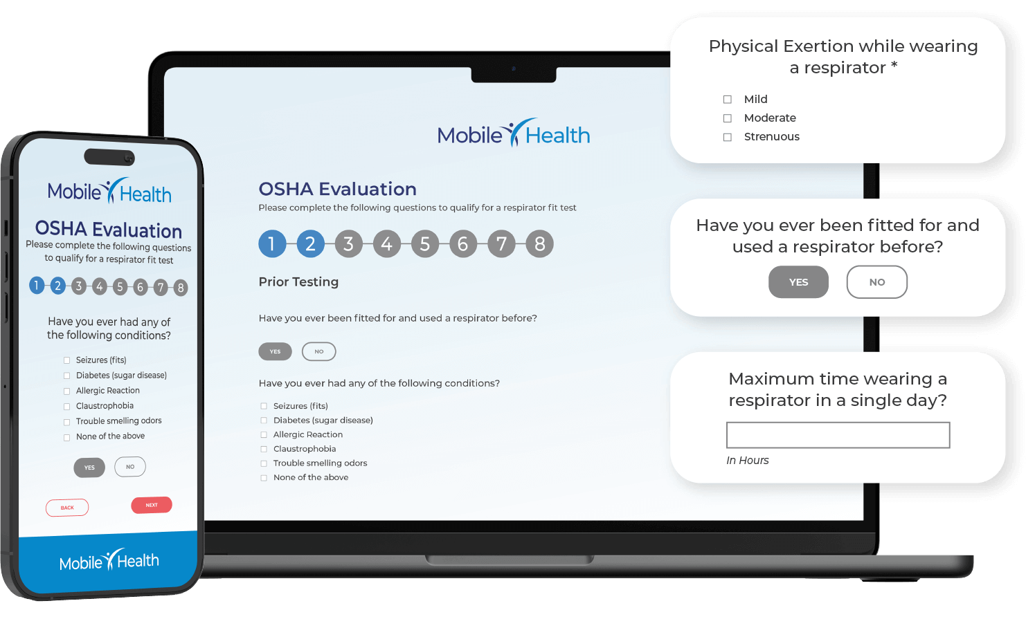 Buy Online Medical Evaluations | Fit Testing | Mobile Health